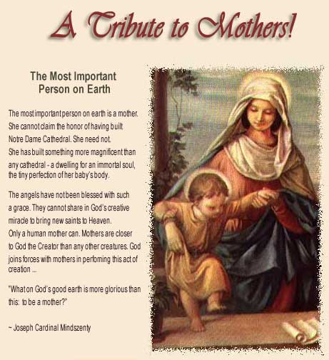 May is the month of Mary, Happy Mother's Day from Catholic Moms!