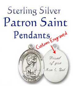 Shop for Personalized Patron Saint Pendants and Medals...